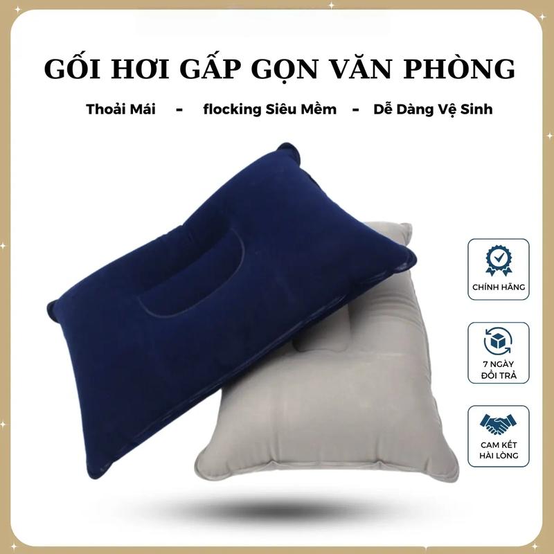 Gối Bơm Hơi Mini Đa Chức Năng: Văn Phòng Nghỉ Trưa, Du Lịch, Cắm Trại Dã Ngoại