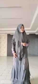 Product Review of Malmira - Gamis Syari Wanita Muslim Bahan Ceruty Babydoll Set Khimar Dua Layer terbaru Manset Panjang Dress Mewah Ceruti from 🦋**🦋 2