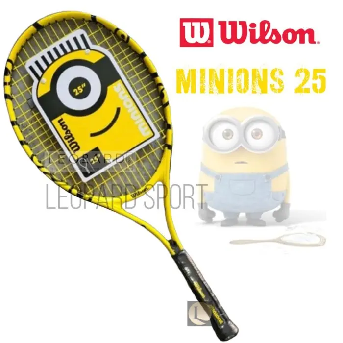 Raket Tenis Wilson Minions JR 25 Berat : 225g / Raket Tenis Anak