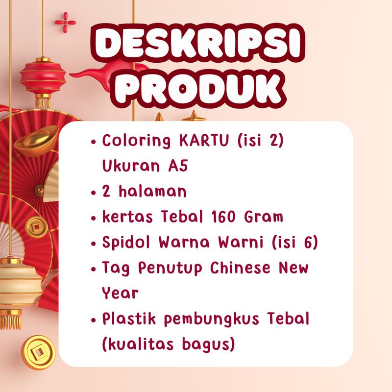 SOVENIR IMLEK ANAK | KARTU NATAL MEWARNAI (ISI 2) + SPIDOL WARNA | HAMPERS IMLEK 2025 2