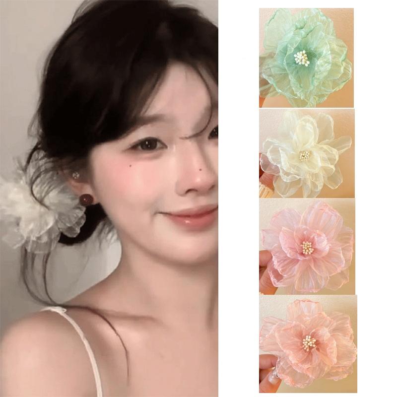 Mũ Cài Tóc Cho Bé Gái, Ngọt Ngào Và Siêu Thanh Lịch, Hình Hoa, Hàng Mới Về, Thanh Lịch Và Dễ Phối Đồ Phụ Kiện Tóc Được Tin Cậy Và Thanh Lịch 1