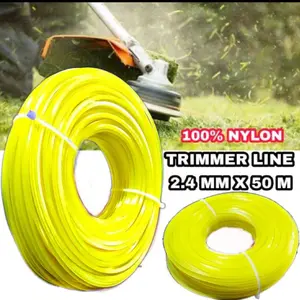 Senar Potong Rumput Yukido Panjang 50 Meter Nylon 2.4mm Tahan Lama