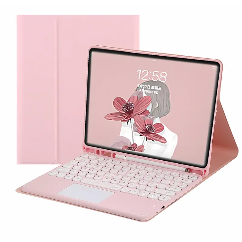 Case Keyboard For Samsung Tab A9 Plus A9+ 11 Inch 2023 WiFi 5G LTE SM X210 X215 X216 Wireless Flip Standing Bookcover Softcase Tablet Bluetooth 3