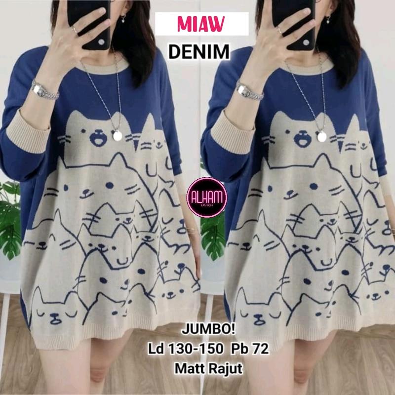 BLOUSE JUMBO WANITA LD 130-150 SIZE XXXL RAJUT IMPORT MOTIF TERBARU PAKAIAN WANITA BAJU ATASAN OVERSIZE LENGAN PANJANG Knitwear 4