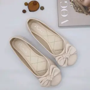 DH06 Fluxus Flatshoes Kasual Sepatu Kerja Premium Ukuran Besar Wanita