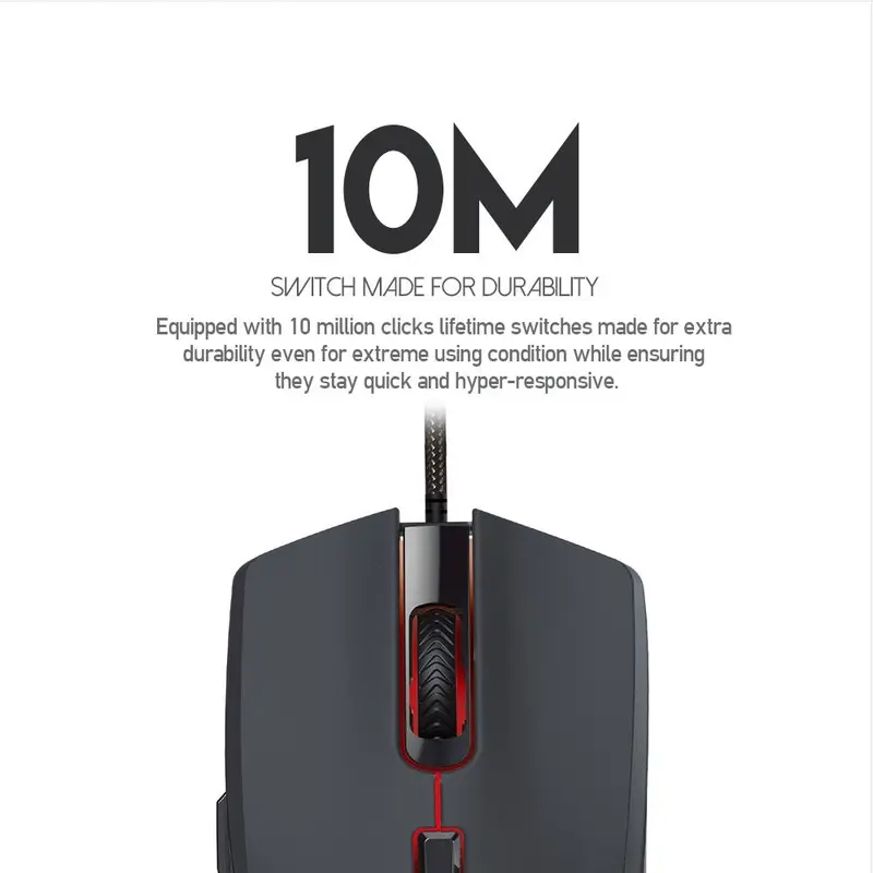 Mouse Gaming Macro Fantech VX7 Crypto RGB Gaming Mouse Computer 1