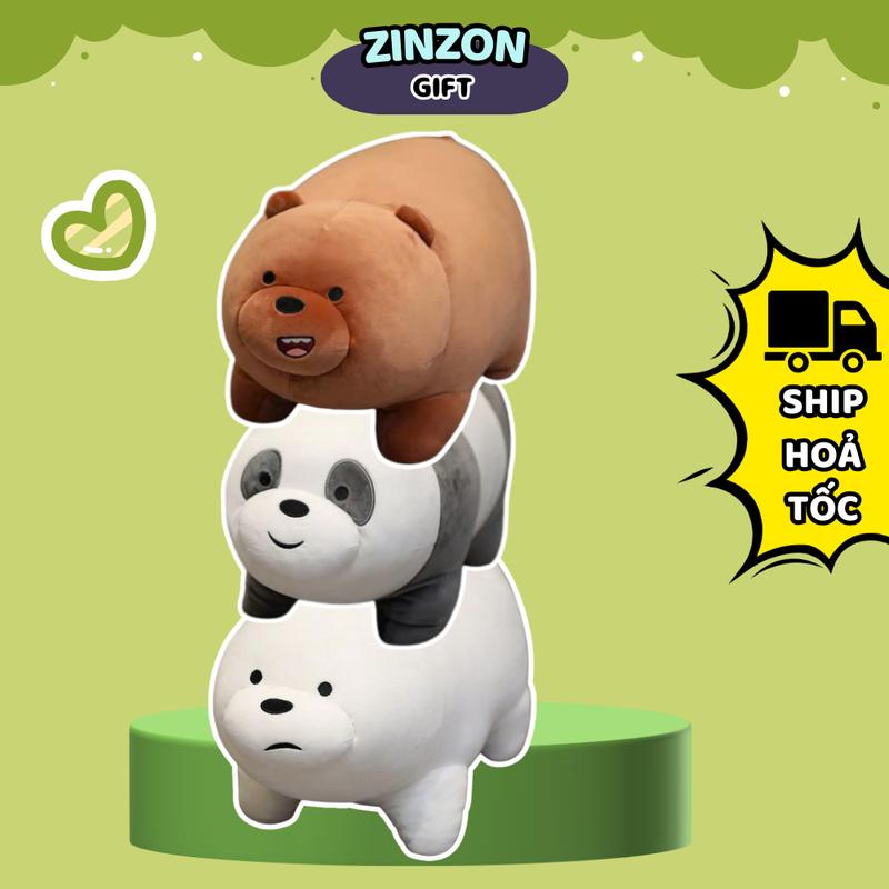 Gấu bông We Bare Bears Chúng tôi đơn giản là gấu êm mịn dễ thương