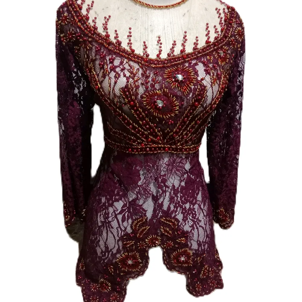 kebaya pengantin maroon dan kebaya selir LK