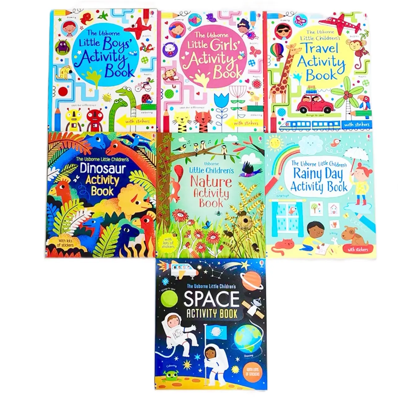 Usborne Activity Book with stickers - 7 Titles available  *Available - Space / Nature*
