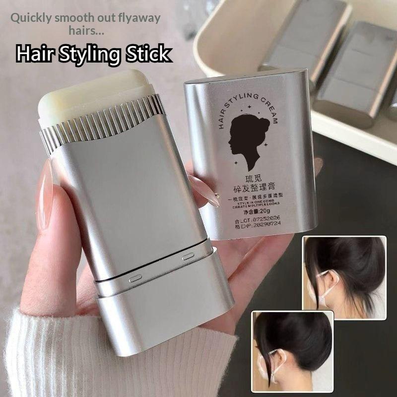 1 chiếc kem tạo kiểu tóc bám chắc, không nhờn, dạng thỏi; giúp giữ nếp và tạo vẻ gọn gàng cho tóc; phụ kiện chăm sóc tóc; dụng cụ tạo kiểu tóc