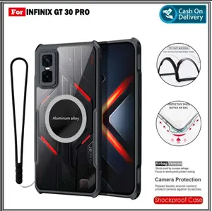 Case Compatible For Infinix GT 30 Pro Gt 30 5G Soft Hard HD Transparan Casing Cover & Magnetic Ring