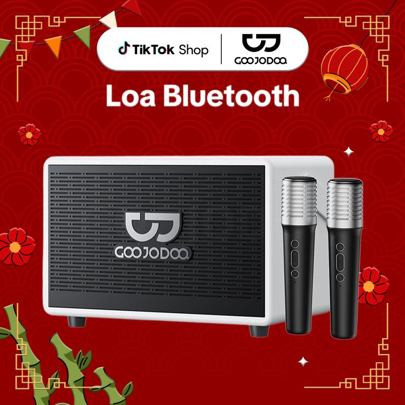   GOOJODOQ  Loa Bluetooth Retro Di Động Âm thanh mạnh mẽ Phát nhạc lâu dài Cổng AUX tiện dụng Kết nối ổn định 
