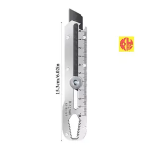 [isi 2 pcs] Pisau Baja Cutter Stainless Anti Karat Multifungsi Bisa Untuk Pengaris Buka Tutup Botol dan jadi Kunci Baut