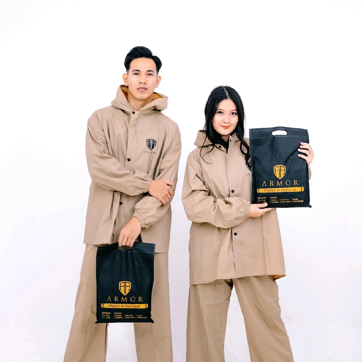 JAS HUJAN SETELAN ANTI REMBES TEBAL DAN ELASTIS [ BY ARMOR ] Pvc