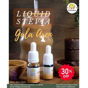 Lemonkoe Stevia Cair Gula Aren 5ml 10ml Utk Diet Diabetes Kesehatan pengganti gula cod