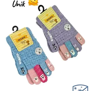 1 lusin (12pcs) Sarung Tangan Grosir Anak Laki-Laki Perempuan Kualitas Tebal / Setengah Lusin (6pcs) Sarung Tangan Woll Anak Cewek Cowok