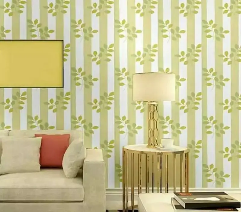 Wallpaper Dinding Motif Segitiga Abu / Segitiga Pink / Segitiga Kuning / Segitiga Biru Ruang Tamu Motif Elegant / MODERN 45Cmx5Meter 5