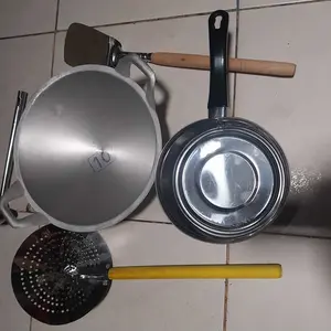 Paket Hemat Peralatan Alat Dapur Terlaris Wajan Aluminium Set Panci Stainless Cupit Serok Sutil Kitchenware Termurah