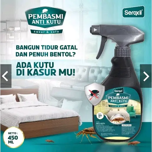 [AC] SEROXIL PEMBASMI KUTU KASUR & SOFA - ANTI TUNGAU SPRAY - SEMPROTAN ANTI KUTU AMPUH 450ML
