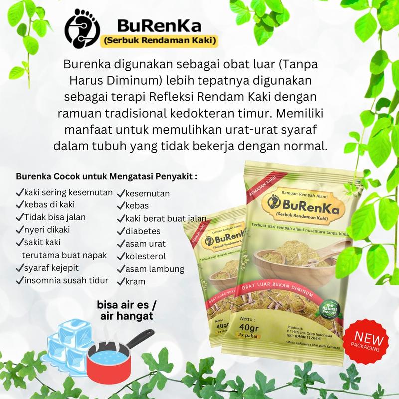 Paket Usaha 10 Sachet Burenka Serbuk Rendaman Kaki Obat Tradisional Untuk Detox Kaki 3