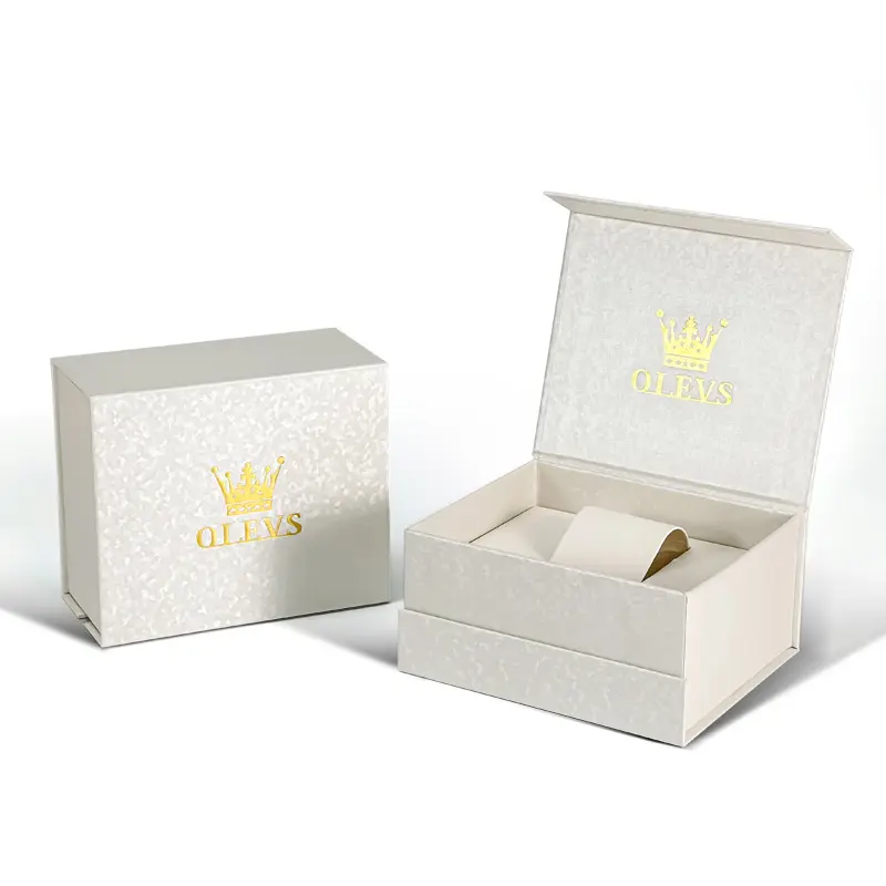 OLEVS beige high-grade gift box, gift box, watch special high-grade business box