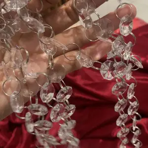 Tirai Kristal 14mm/16mm perhelai untuk dekorasi