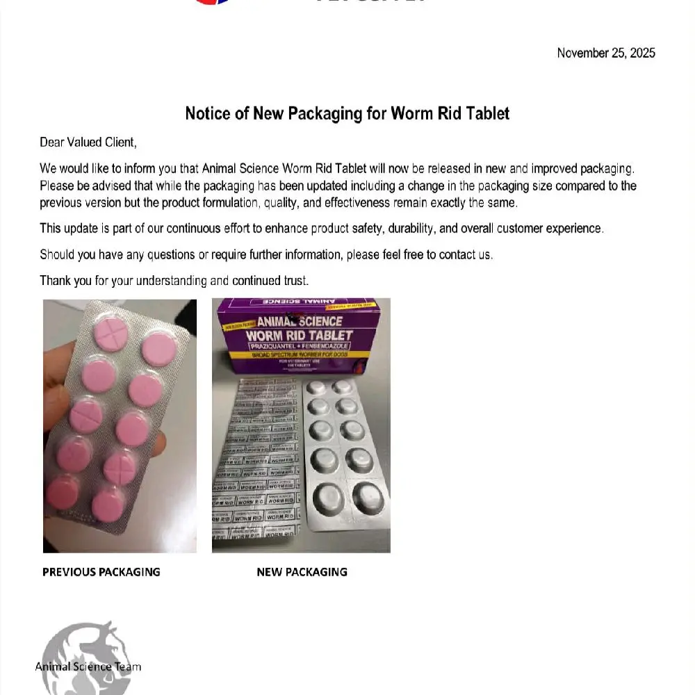 Animal Science Worm Rid (10 tablets with stickers) - TikTok Shop ...