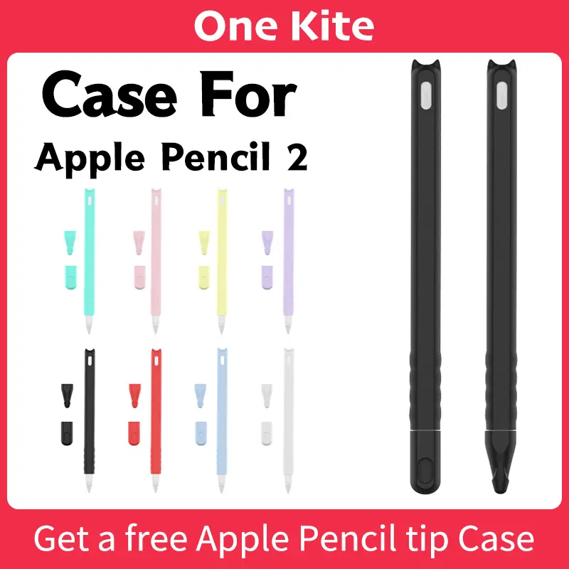 Compatible for apple pencil case 2 gen non-slip case cover soft silicone Protective Case