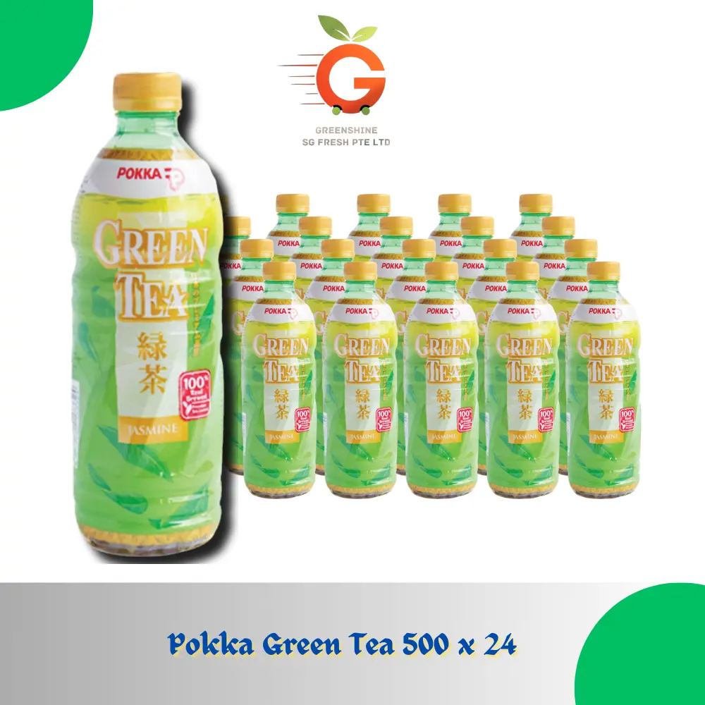 Pokka Green Tea 500 x 24 - Refreshing Beverage