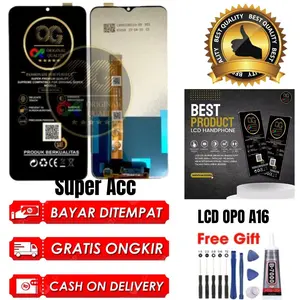 Lcd Touchscreen Opo A16 Fullset Original / Lcd opo A16 full set / Og Super Original