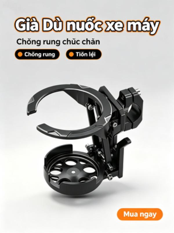 Có Thể Gập Lại Bàn Xoay Xe Máy Cốc Giá Đỡ Nhựa Loại ABS Chống Rung Nước Giá Đỡ…