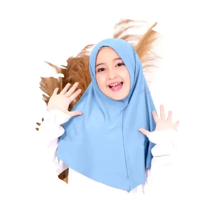 kerudung Labubu Anak perempuan Hijab anak instan Muslim 4