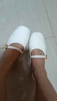 Product Review of YOTO French Half Slipper Women's Outerwear 2024 Spring and Summer New Shallow Mouth All-match Soft Muller Shoes Mary Jane Single Shoes from K**t 0