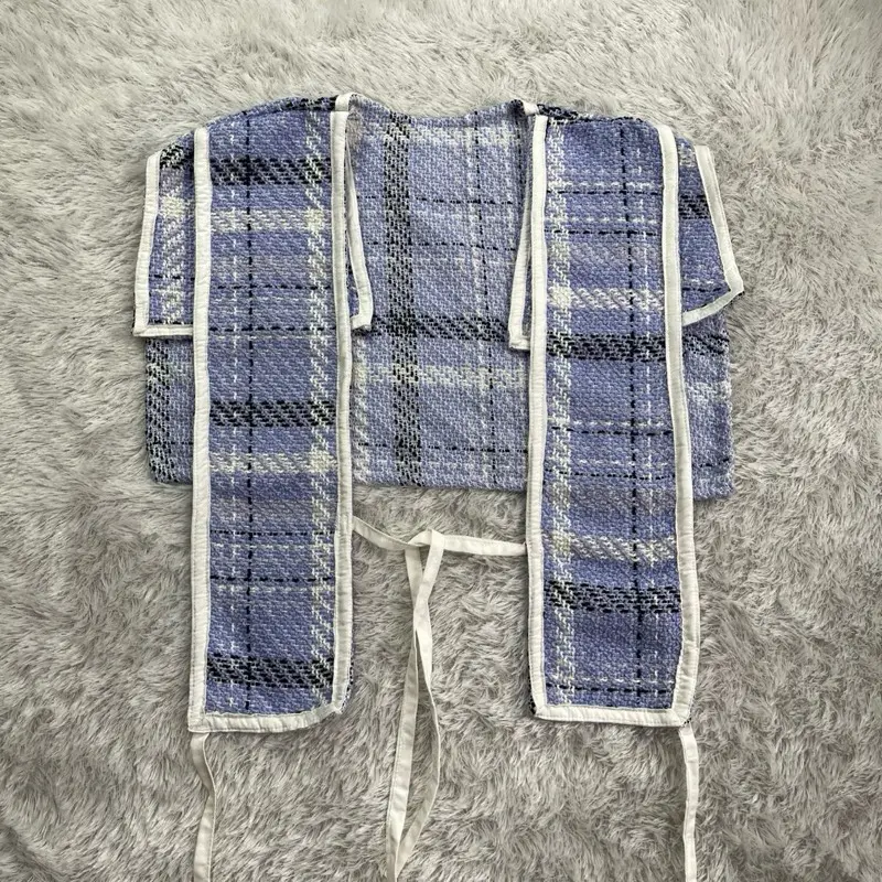 Lula vest rompi outer tweed atasan wanita Casual 2