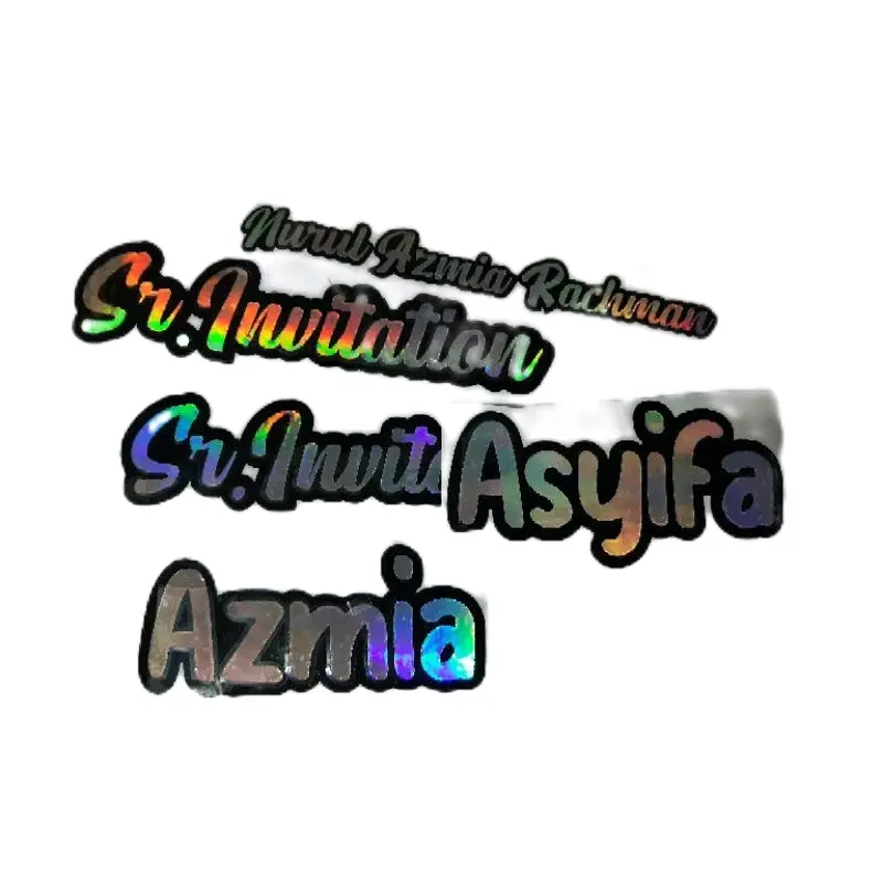 PAKET HEMAT (dapat 3 stiker) Cetak Stiker Costum/ Stiker Nama/ Stiker Nama+Foto /Stiket Foto/ Label