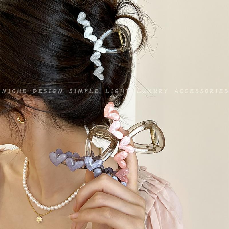 Kẹp tóc càng cua Love thời trang dành cho nữ – phụ kiện tóc