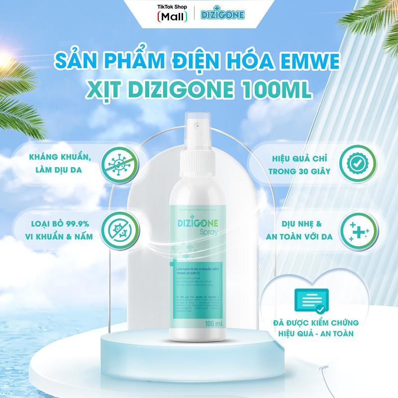 Xịt kháng khuẩn DIZIGONE 100ml: Kháng khuẩn phòng bệnh & chăm sóc tổn thương lành nhanh, không đau xót