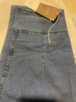 Product Review of Tiktok shop- Irregular Jeans Women's High Waist Slim-Fit Skinny V-Shaped Trousers Summer Thin Wide Leg Mopping Bell-Bottom Pants Womenswear Lingerie Lady Streetwear Denim Pockets Basic Fitted Minimalist from J**9 0