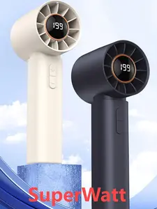 SuperWatt T-12 Kipas genggam mini, dapat disesuaikan dengan kecepatan angin 199 kecepatan kipas turbo kipas angin kuat