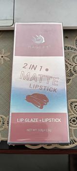 Product Review of 【CUCI GUDANG】MAGEFY 2-IN-1 Lipstik  / Matte Liquid Lipstick / Lip Lembut Tahan Lama Pelembab Pigmentasi Tinggi 12 Colors 8016 from S**l 0