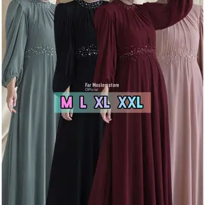 DRESS PARTY KEKINIAN GAMIS PESTA MEWAH CERUTY BABYDOLL / YASMINE DRESS KONDANGAN PAYET MUTIARA TERBARU