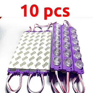 10 Pcs Lampu LED 6 mata 12 volt - 24 volt Lampu LED kolong truk bus motor mobil neonbox