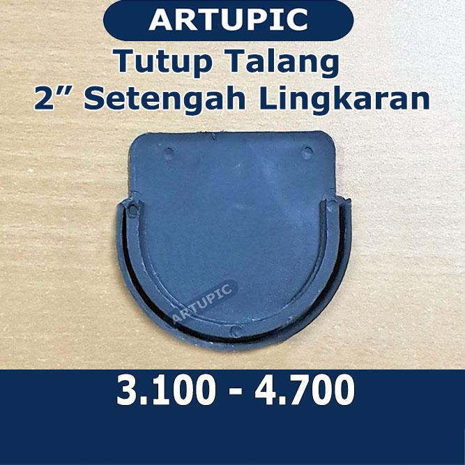 Gambar Tutup Talang 2 Inch SETENGAH LINGKARAN untuk talang minum ayam dari Artupic Peralatan Peternakan Kota Tangerang Selatan Tokopedia