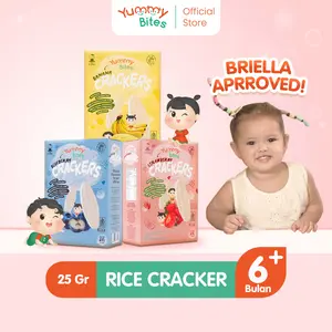 Yummy Bites Rice Crackers 25 GR Snack Baby/ Cemilan bayi