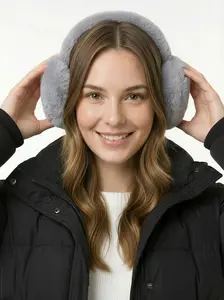 [ Cozy ] Ear Protect Winter Seasons Activity Korean Looks Kekinian Kece Women Style Dengan Foam Busa Soft Empuk Bludru Halus Support Sensasi Hangat Full Warna No Motif Cute Tulang Elastis Can Fold Polyester Bulu Replika Super Quality SNOWY EARMUFF