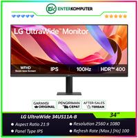Gambar LG UltraWide 34U511A-B 34" WFHD IPS 100Hz HDR400 Monitor / Monitor 34 inch dari Enter Komputer Official Kota Administrasi Jakarta Pusat 1 Tokopedia