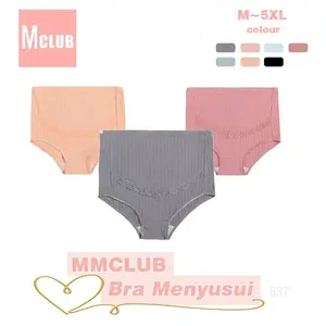 Celana Dalam Wanita Hamil Model Baru High Waist CD Jumbo Maternity Panty Celana Dalam Katun Berbentuk U Support  837 Merah Ibu Bumil Busui Polkadot Perempuan Cewek Bayi