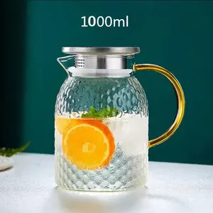 One Two Cups Teko Teh Kaca Tahan Panas Api Borosilicate Glass Pitcher - BR-11