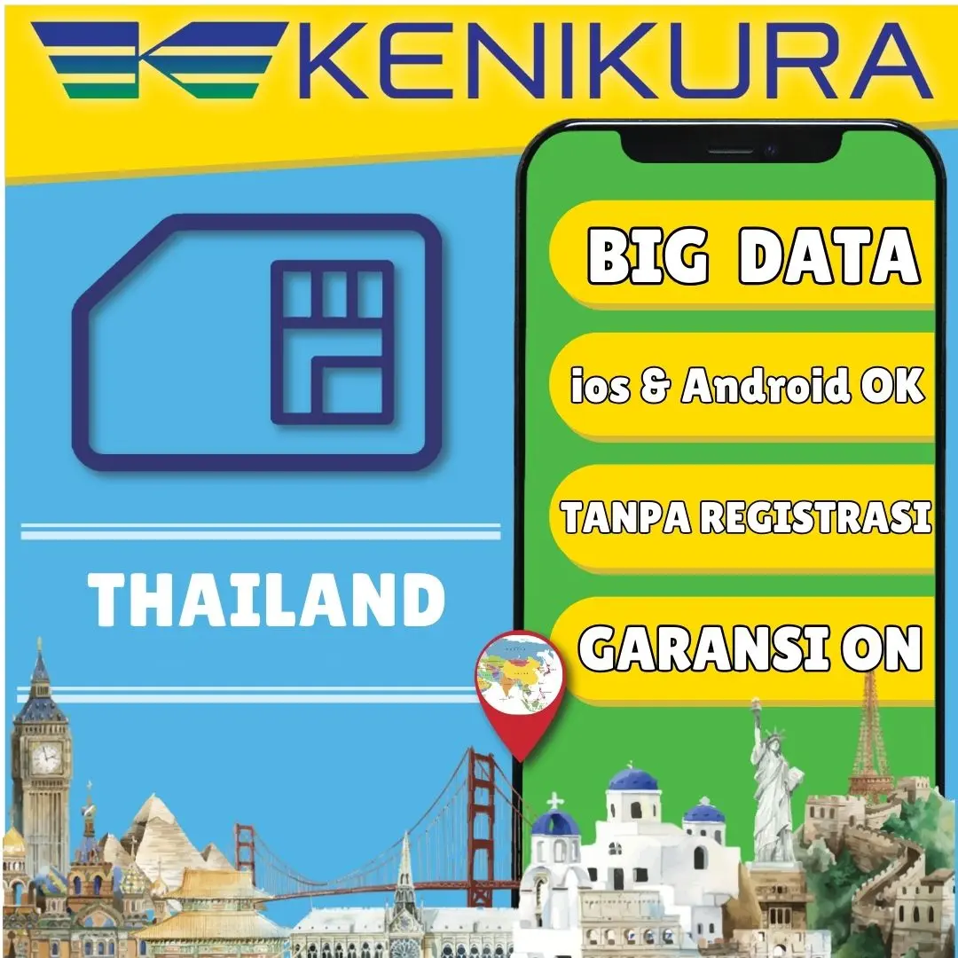 Thailand Simcard kartu data internet Bangkok sim card Kenikura