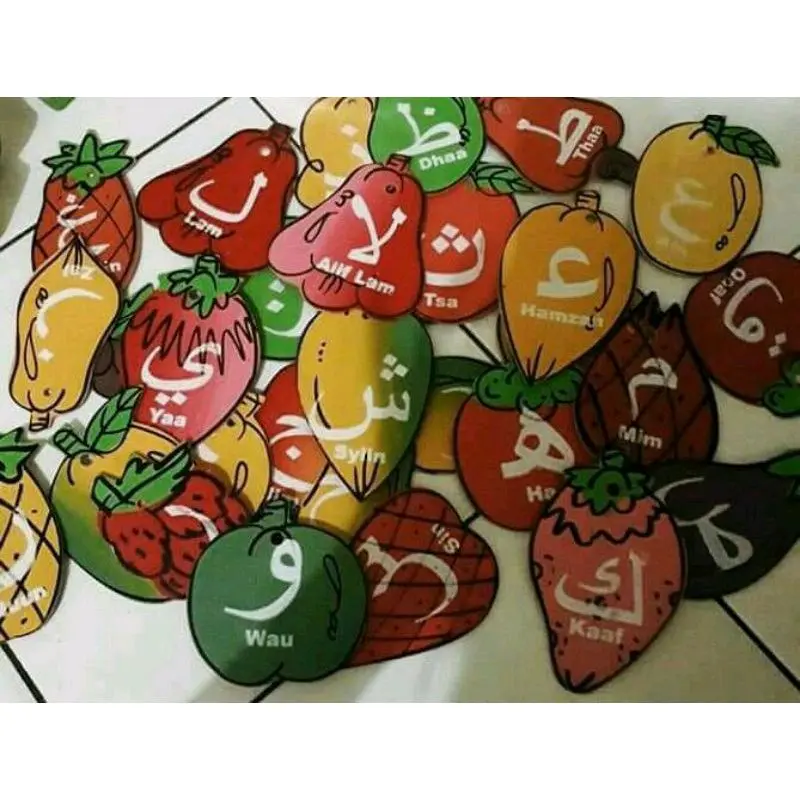 Hiasan Dinding Kelas Buah Hijaiyah
